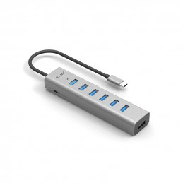 i-tec C31HUBMETAL703 keskitin USB 3.2 Gen 1 (3.1 Gen 1) Type-C 5000 Mbit s Harmaa