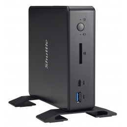 Shuttle XPC nano NC1010BA tietokone työasema 4205U mini PC Intel® Celeron® 4 GB DDR4-SDRAM 120 GB SSD Windows 10 Pro Musta