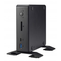 Shuttle XPC nano NC1010BA tietokone työasema 4205U mini PC Intel® Celeron® 4 GB DDR4-SDRAM 120 GB SSD Windows 10 Pro Musta