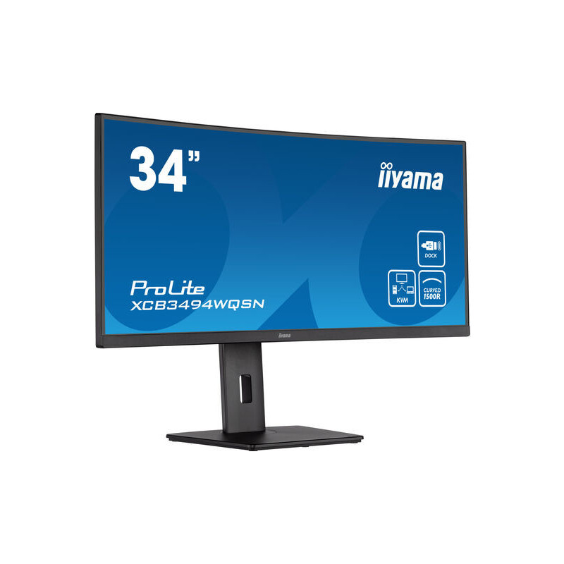 iiyama ProLite XCB3494WQSN-B5 LED display 86,4 cm (34") 3440 x 1440 pikseliä UltraWide Quad HD Musta