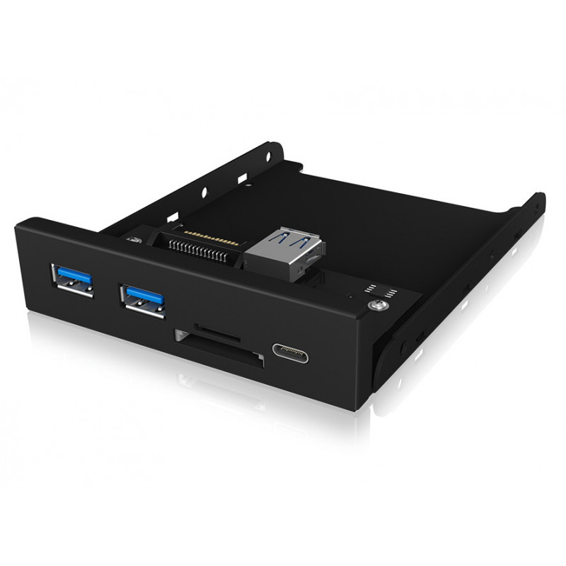 ICY BOX IB-HUB1417-i3 USB 3.2 Gen 1 (3.1 Gen 1) Type-A 5000 Mbit s Musta