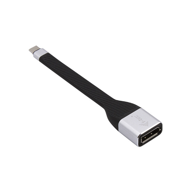 i-tec C31FLATDP60HZ videokaapeli-adapteri 0,11 m USB Type-C DisplayPort Musta