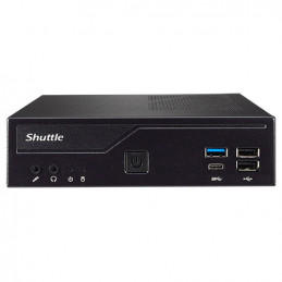 Shuttle XPС slim DH610 barebone-tietokonerunko 1.3L kokoinen PC Musta LGA 1700