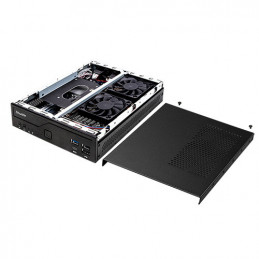 Shuttle XPС slim DH610 barebone-tietokonerunko 1.3L kokoinen PC Musta LGA 1700