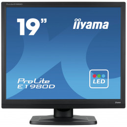 iiyama ProLite E1980D-B1 LED display 48,3 cm (19") 1280 x 1024 pikseliä XGA Musta