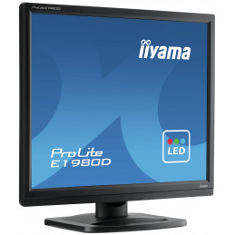 iiyama ProLite E1980D-B1 LED display 48,3 cm (19") 1280 x 1024 pikseliä XGA Musta