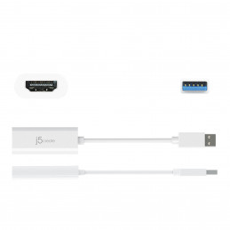 j5create JUA254-N USB™ - HDMI™ Multi-Monitor Adapter