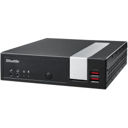 Shuttle XPC slim DL2000XA N4505 Slim PC Intel® Celeron® 4 GB DDR4-SDRAM 128 GB SSD Mini PC Musta