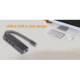 i-tec Advance C31GL3SLIM keskitin USB 3.2 Gen 1 (3.1 Gen 1) Type-C 5000 Mbit s Musta