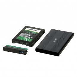 i-tec Advance MYSAFEU312 tallennusaseman kotelo HDD- SSD-kotelo Musta 2.5"