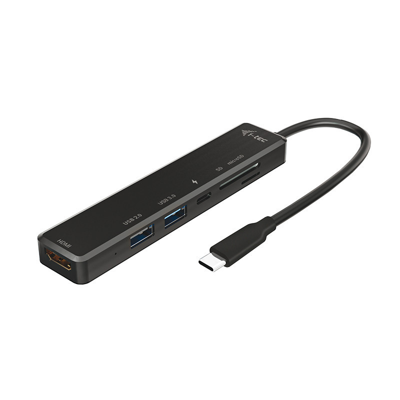 i-tec C31TRAVELEASYDOCKPD kannettavien tietokoneiden telakka ja porttitoistin Langallinen USB 3.2 Gen 1 (3.1 Gen 1) Type-C Musta