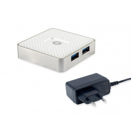 Conceptronic HUBBIES03W keskitin USB 3.2 Gen 1 (3.1 Gen 1) Micro-B 5000 Mbit s Valkoinen