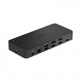 i-tec CATRIPLEDOCKPDPRO kannettavien tietokoneiden telakka ja porttitoistin Langallinen USB 3.2 Gen 1 (3.1 Gen 1) Type-C Musta