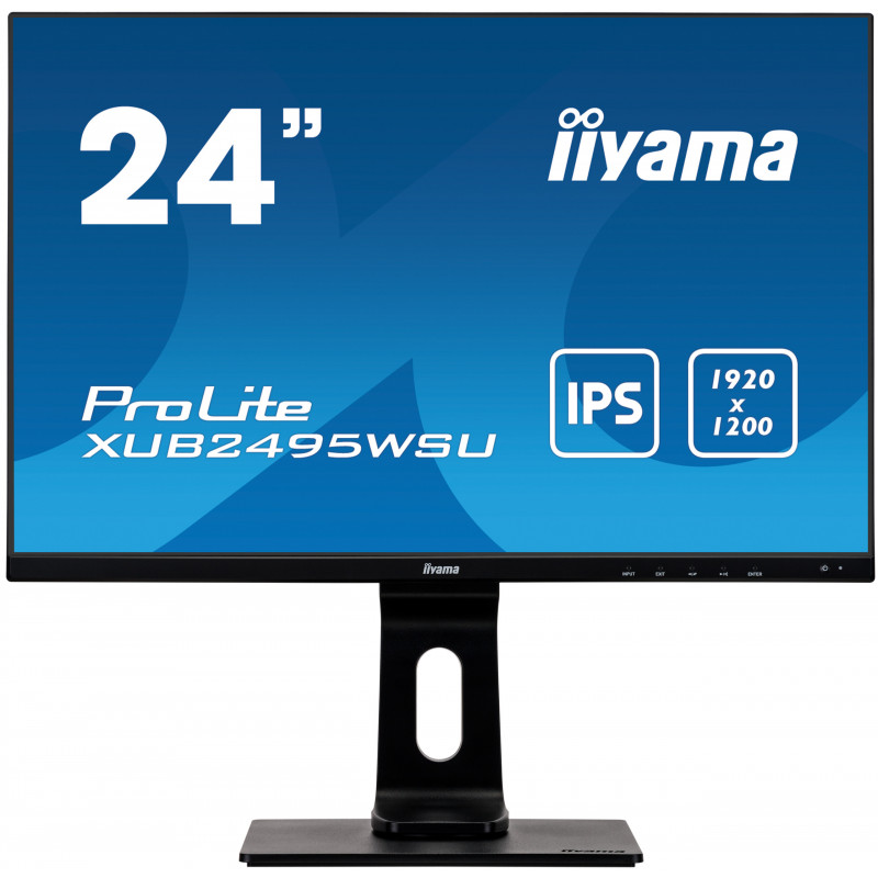 iiyama ProLite XUB2495WSU-B4 tietokoneen litteä näyttö 61,2 cm (24.1") 1920 x 1200 pikseliä WUXGA Musta