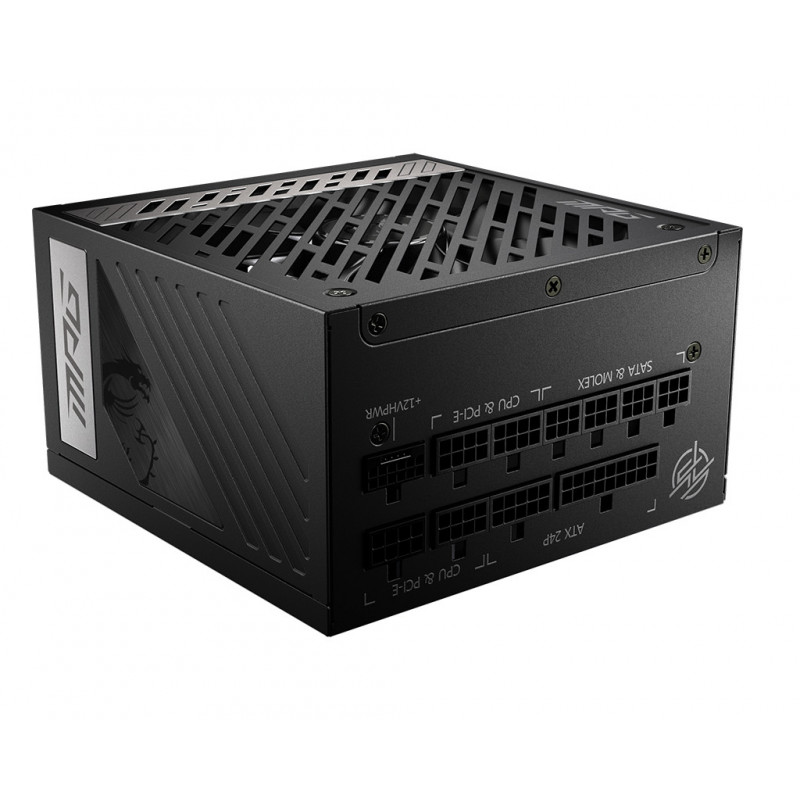 MSI MPG A1000G PCIE5 virtalähdeyksikkö 1000 W 20+4 pin ATX ATX Musta