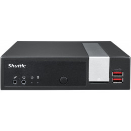 Shuttle XPС slim DL20N6V2 barebone-tietokonerunko 1.35L kokoinen PC Musta Intel® SoC BGA 1090 N6005 2 GHz
