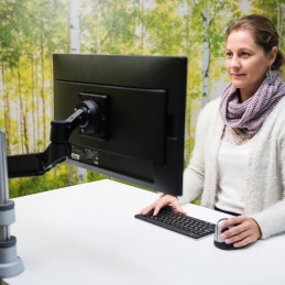 R-Go Tools RGOVLCA4EASI projektorin kiinnike Seinä Hopea, Musta