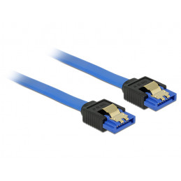 DeLOCK 84977 SATA-kaapeli 0,2 m SATA 7-pin Musta, Sininen