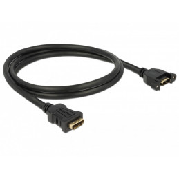 DeLOCK 85466 HDMI-kaapeli 1 m HDMI-tyyppi A (vakio) Musta