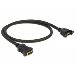 DeLOCK 85465 HDMI-kaapeli 0,5 m HDMI-tyyppi A (vakio) Musta
