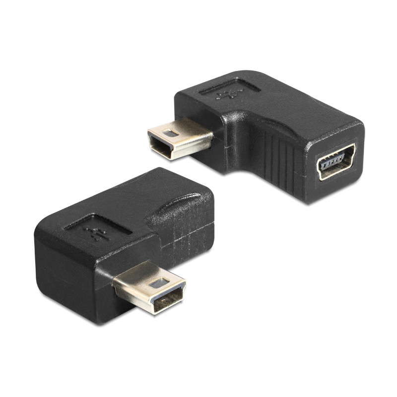 DeLOCK 65448 kaapelin sukupuolenvaihtaja USB-B mini Musta