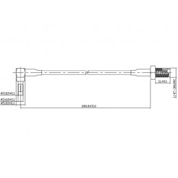 DeLOCK 88466 signaalikaapeli 0,2 m Musta, Kulta, Hopea