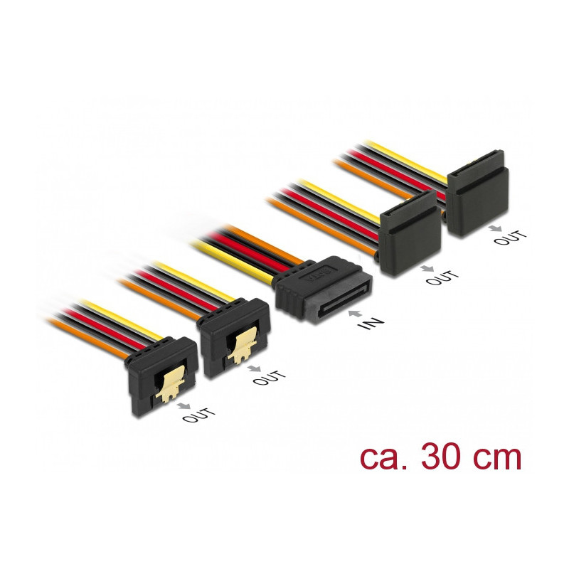 DeLOCK 60154 sisäinen virtakaapeli 0,3 m