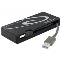 DeLOCK 62461 USB grafiikka-adapteri Musta