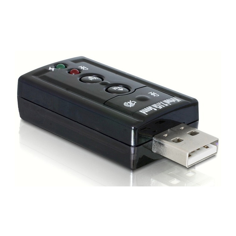 DeLOCK 61645 kaapelin sukupuolenvaihtaja USB 2.0 2x 3.5 Musta