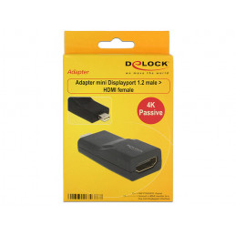 DeLOCK mini Displayport HDMI Musta