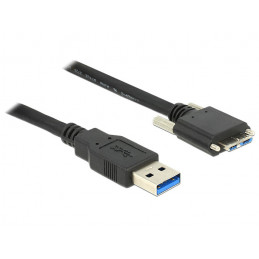 DeLOCK 2m USB 3.0 USB-kaapeli USB 3.2 Gen 1 (3.1 Gen 1) USB A Micro-USB B Musta