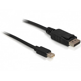 DeLOCK 3m Displayport Cable mini DisplayPort Musta