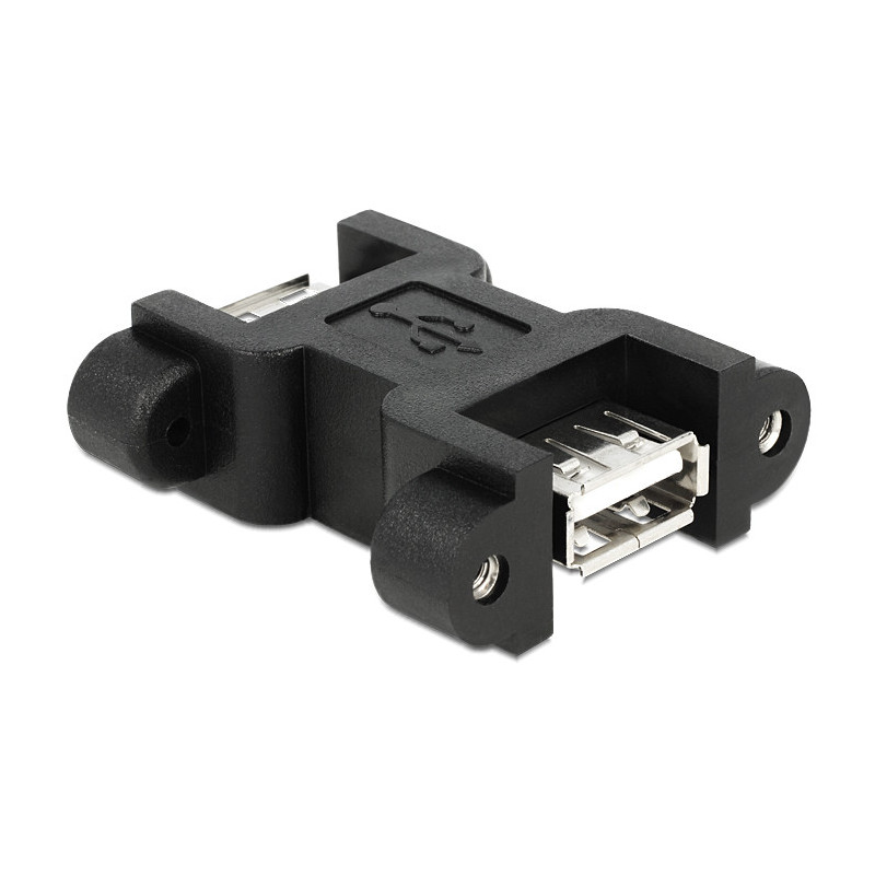 DeLOCK 65559 kaapelin sukupuolenvaihtaja USB2.0-A Musta