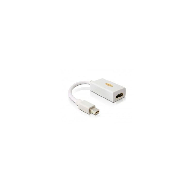 DeLOCK Adapter mini Displayport   HDMI FM HDMI-tyyppi A (vakio) Valkoinen