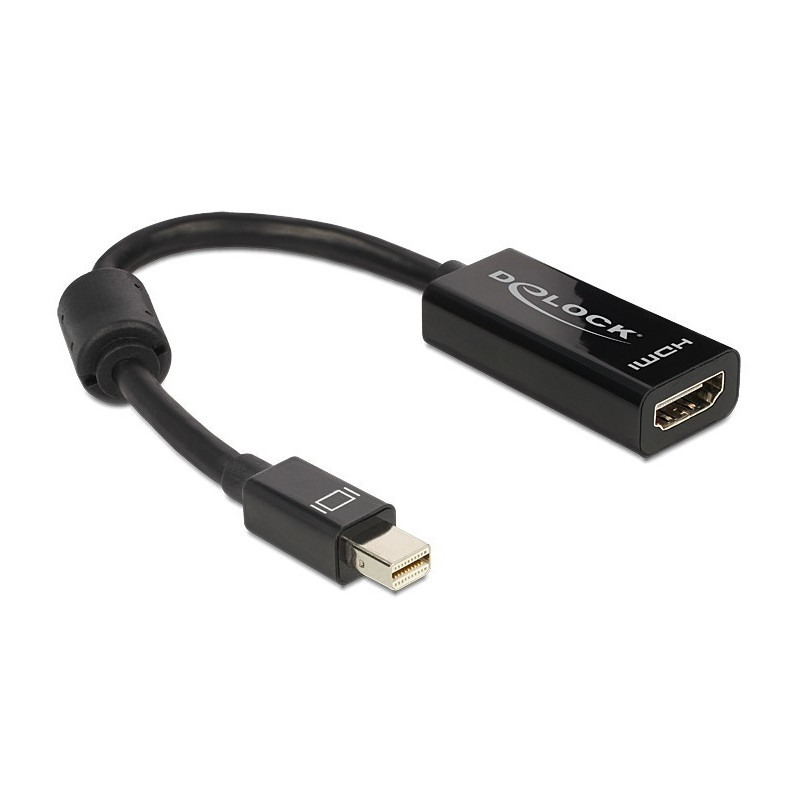 DeLOCK Adapter mini Displayport   HDMI 0,18 m HDMI-tyyppi A (vakio) Musta