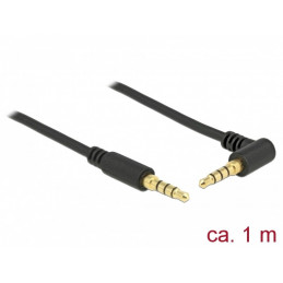 DeLOCK 85610 audiokaapeli 1 m 3.5mm Musta