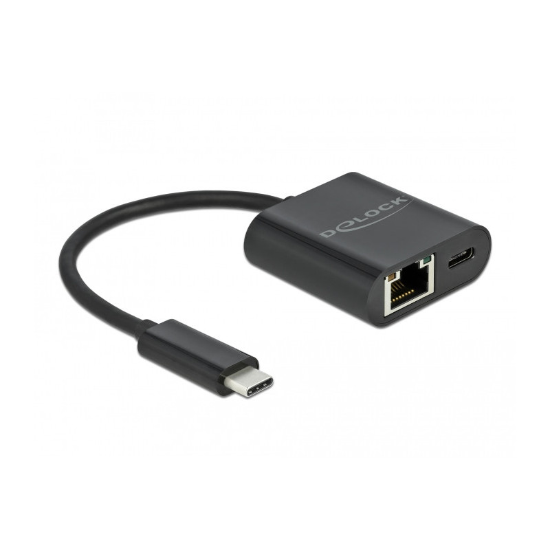 DeLOCK 66644 kannettavien tietokoneiden telakka ja porttitoistin Langallinen USB 3.2 Gen 1 (3.1 Gen 1) Type-C Musta