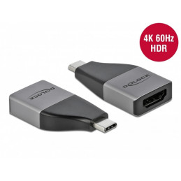 DeLOCK 64119 USB grafiikka-adapteri 3840 x 2160 pikseliä Harmaa