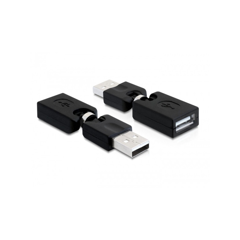 DeLOCK 65260 kaapelin sukupuolenvaihtaja USB 2.0 A Musta