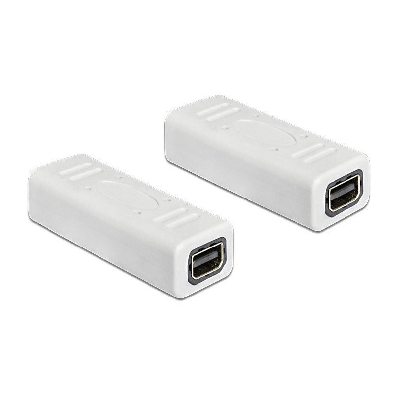 DeLOCK 65450 kaapelin sukupuolenvaihtaja mini Displayport Valkoinen