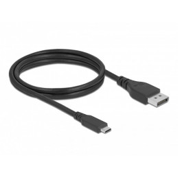 DeLOCK 86040 videokaapeli-adapteri 1,5 m USB Type-C DisplayPort Musta