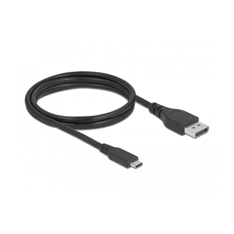 DeLOCK 86040 videokaapeli-adapteri 1,5 m USB Type-C DisplayPort Musta