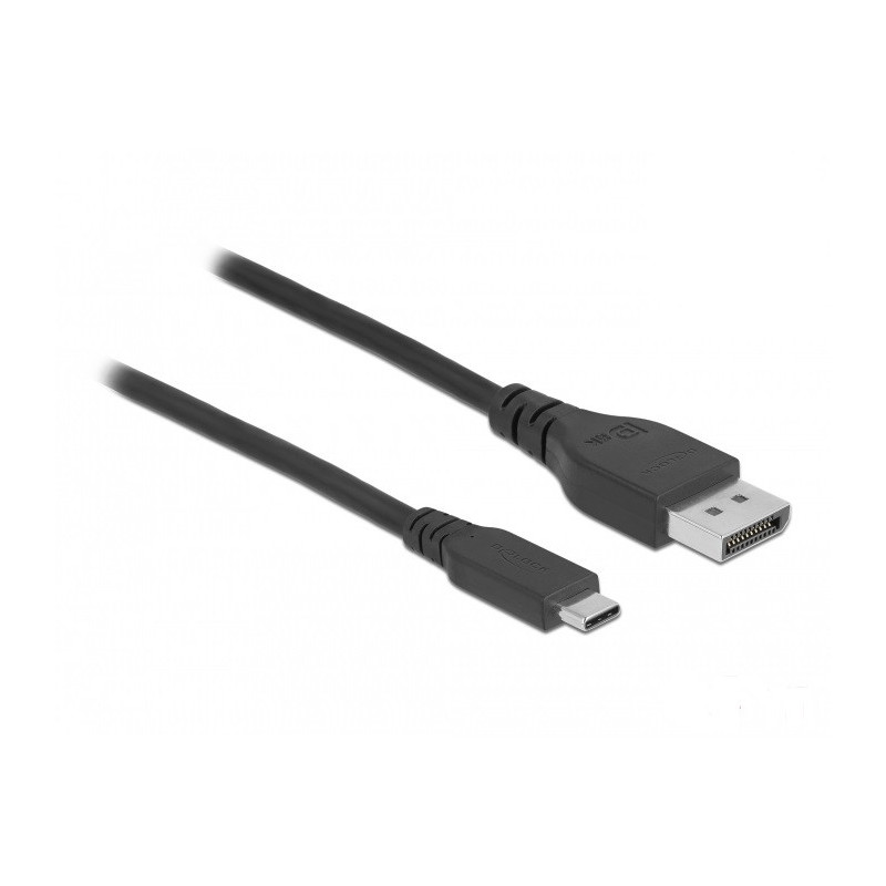 DeLOCK 86037 videokaapeli-adapteri 0,5 m USB Type-C DisplayPort Musta