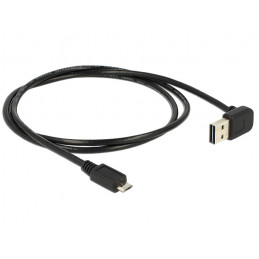 DeLOCK 1m, USB 2.0-A - USB 2.0 micro-B USB-kaapeli USB A Micro-USB B Musta