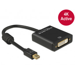 DeLOCK 62603 videokaapeli-adapteri 0,2 m Mini DisplayPort DVI-I Musta