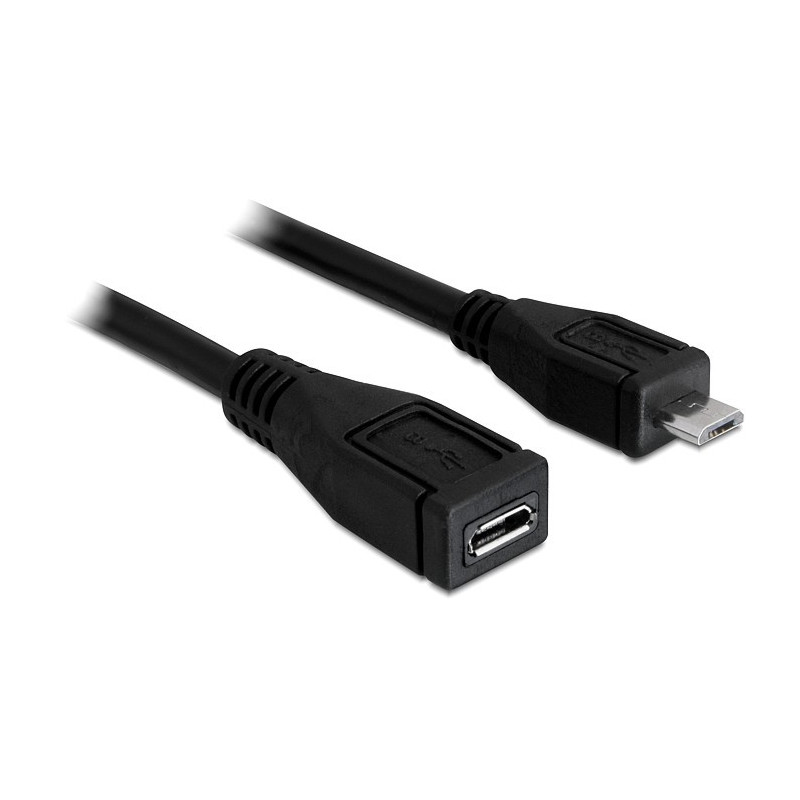 DeLOCK 83248 USB-kaapeli 1 m USB 2.0 Micro-USB B Musta