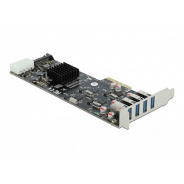 DeLOCK 89008 liitäntäkortti -sovitin Sisäinen PCIe, SATA, USB 3.2 Gen 1 (3.1 Gen 1)