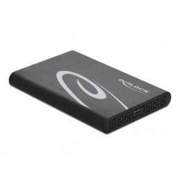 DeLOCK 42610 tallennusaseman kotelo HDD- SSD-kotelo Musta 2.5"