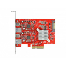 DeLOCK 89041 liitäntäkortti -sovitin Sisäinen USB 3.2 Gen 2 (3.1 Gen 2)