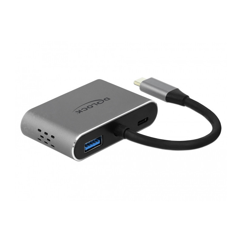 DeLOCK 64074 keskitin USB 3.2 Gen 1 (3.1 Gen 1) Type-C Harmaa